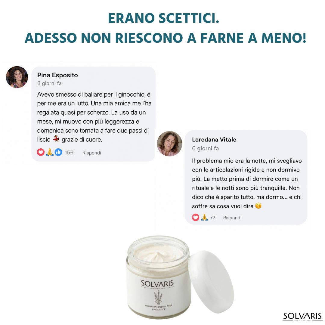 Solvaris |  Formula transdermica con MSM e Magnesio per una libertà di movimento duratura.