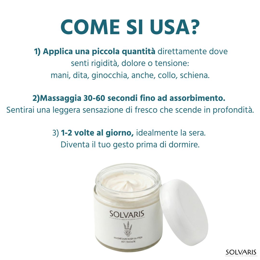 Solvaris |  Formula transdermica con MSM e Magnesio per una libertà di movimento duratura.