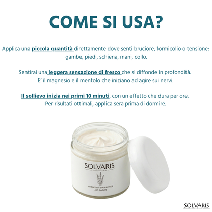 Solvaris — Finalmente sollievo immediato da bruciore, formicolio e scosse dalla prima sera.